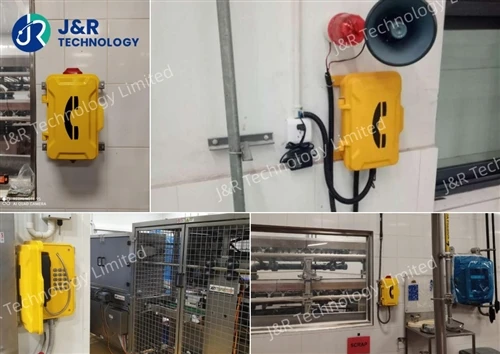 Reliable IP66 Weatherproof Telephones With Fixed LED Lamps Installed in Mexic...