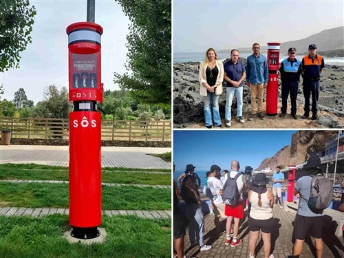 Emergency Call Pillar Telephones Enhance Beach Safety Along The Spanish Coast...