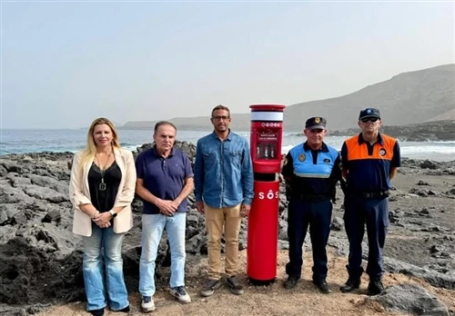 Custom Red Emergency Call Pillar Telephones Deployed Along Spanish Coastline ...