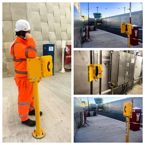 J&R Weatherproof Telephones For The Silvertown Tunnel Project in The UK